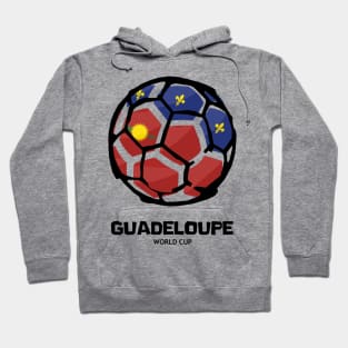 Guadeloupe Football Country Flag Hoodie